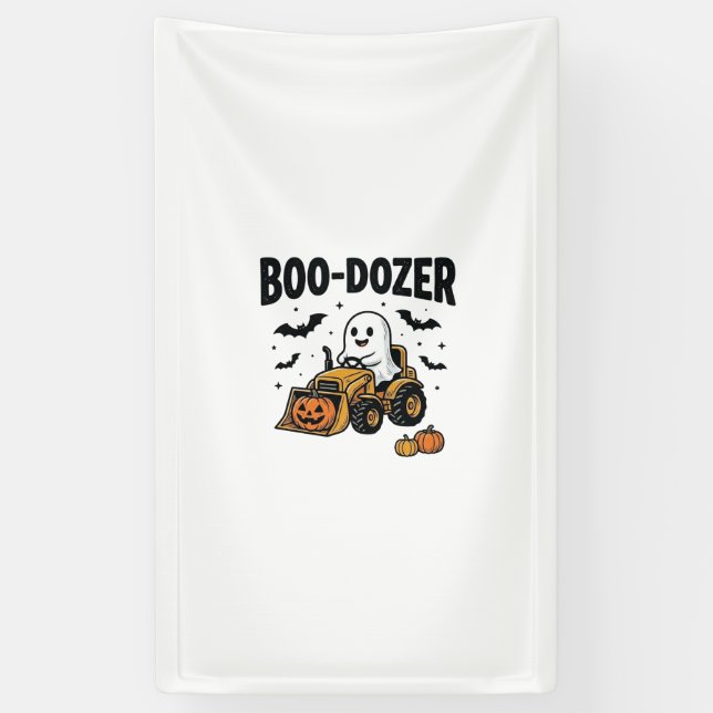 Banderoles Bouteur fantôme Halloween Design de bouteur_1 (Vertical)