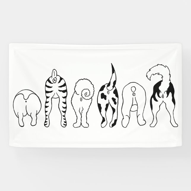 Banderoles Boutons de chien (Horizontal)