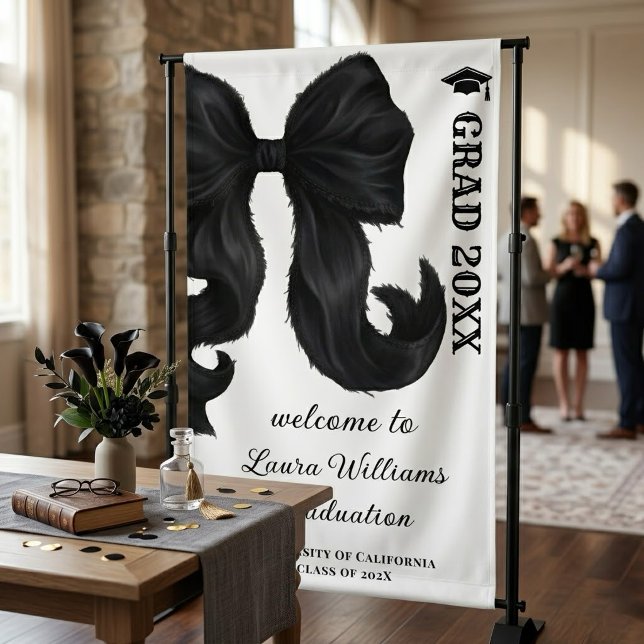 Banderoles Bow Modern Graduation Welcome Sign (Créateur téléchargé)