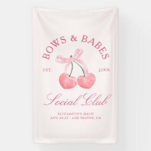 Banderoles Bows & Babes Coquette Cherries Enterrement de Vie 