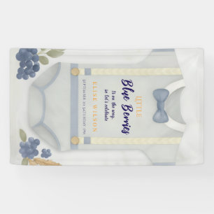 Banderoles Boy baby shower autum chute burlap bodysuit