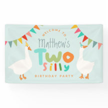 Boys Two Silly Goose 2e anniversaire Bienvenue