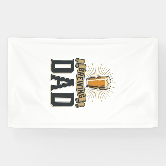 Banderoles Brewing Dad Beer Vintage Engraving Shirt Design_1 (Horizontal)