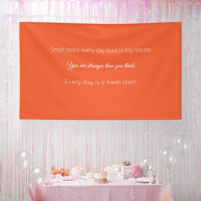 Banderoles Bright Solid Orange Background  (Fête)
