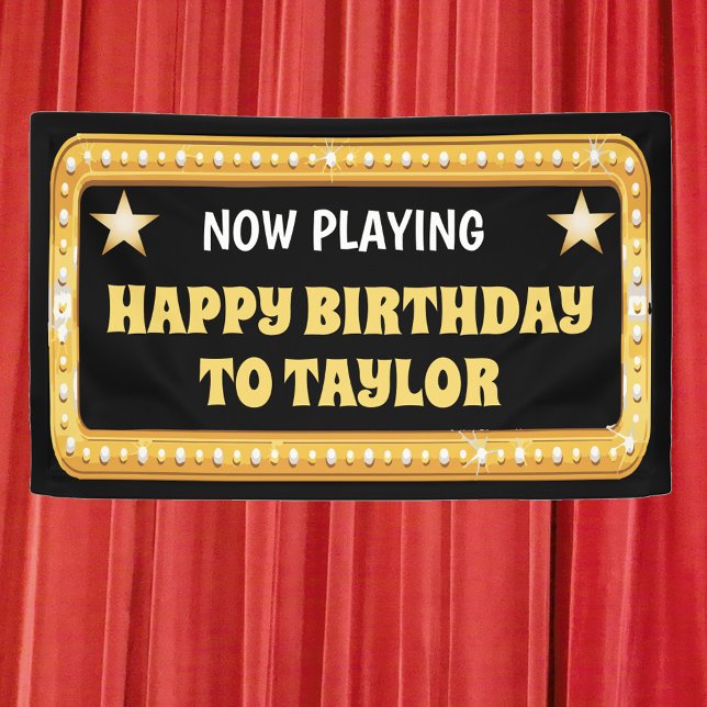 Banderoles Broadway Marquee avec texte personnalisé (Créateur téléchargé)