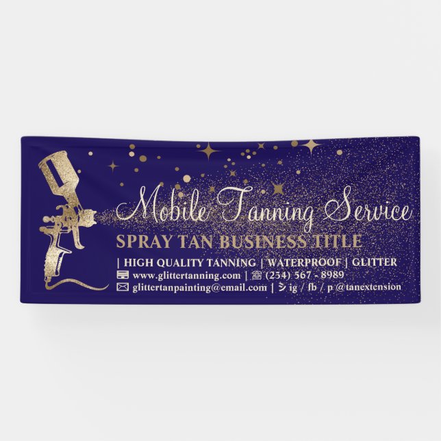 Banderoles Bronze Spray bronzage marine (Horizontal)