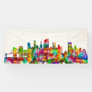 Banderoles Brooklyn New York Skyline