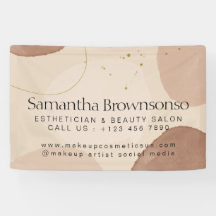 Banderoles Brown Neutre Tone Terre Esthéticien