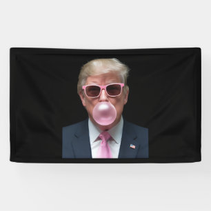Banderoles Bubblegum Rose Trump Drôle Président USA