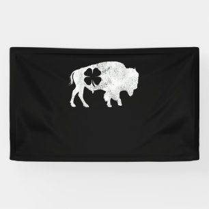 Banderoles Buffalo Bison Cadeau St. Patrick's Day Shamrock Cl
