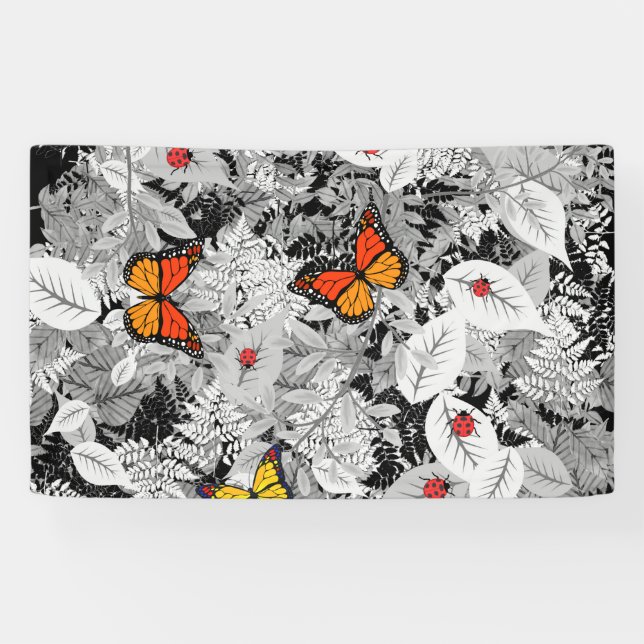 Banderoles Bugs et feuillage (Horizontal)