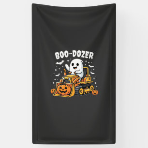 Banderoles Bulldozer fantôme Halloween Boo Dozer_1