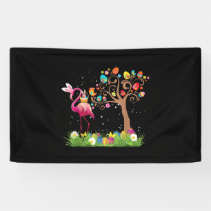 Banderoles Bunny Flamingo Easter   Cute Flamingo Lovers