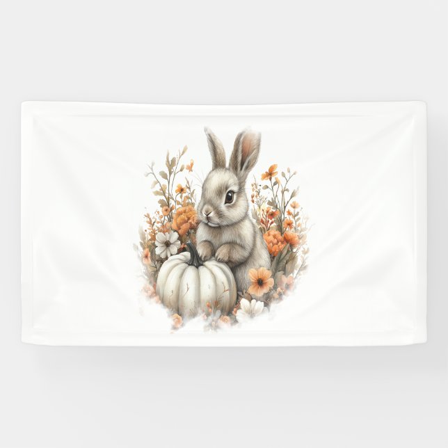 Banderoles Bunny Shirt Citrouille du pays (Horizontal)