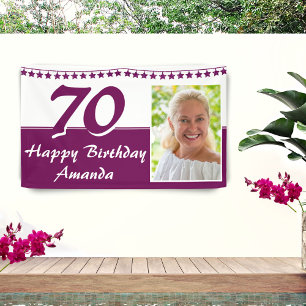 Banderoles Bunting Stars Photo 70e anniversaire