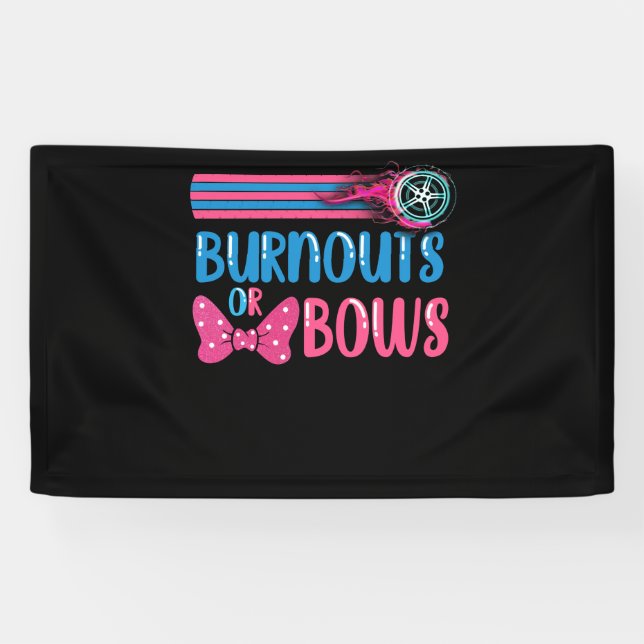 Banderoles Burnous ou Bows Genre Reveal Idée de la fête (Horizontal)