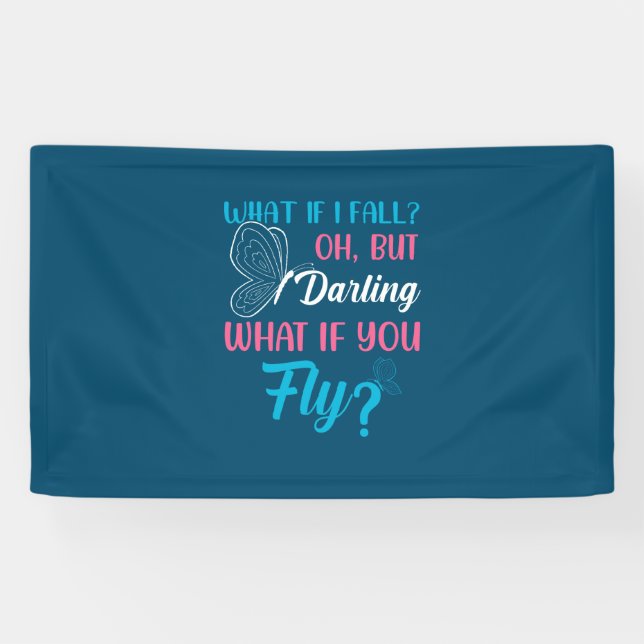 Banderoles Butterfly Gift | What If You Fly (Horizontal)