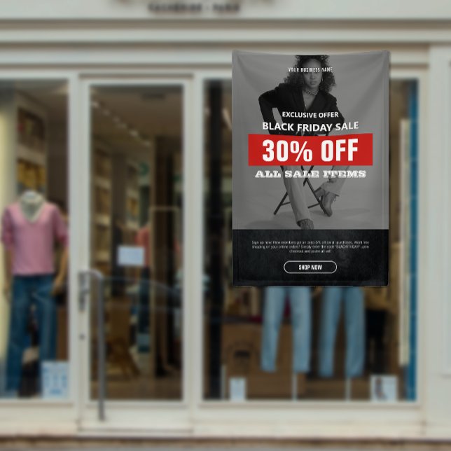 Banderoles BW Photo Black Vendredi Promo produit de vente (BW Photo Black Friday Sale Product Promo Banner)