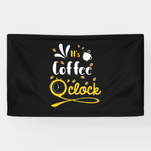Banderoles Cadeau Anniversaire C'Est Café Horloge