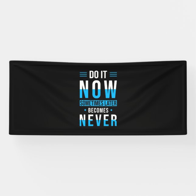 Banderoles Cadeau Anniversaire Faites-le maintenant (Horizontal)