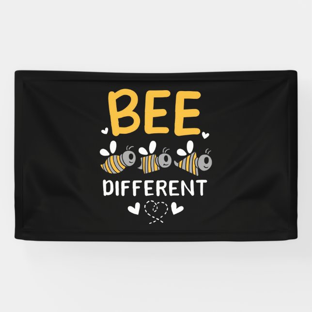 Banderoles Cadeau apiculteur | Abeille différente (Horizontal)