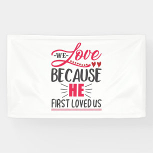 Banderoles Cadeau Couple Nous Aimons Parce Qu'Il Nous A D'Abo