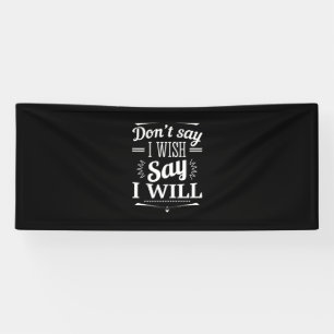 Banderoles Cadeau d'anniversaire Dites que je le ferai