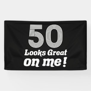Banderoles Cadeau d'anniversaire drôle pour ses 50 ans pour e