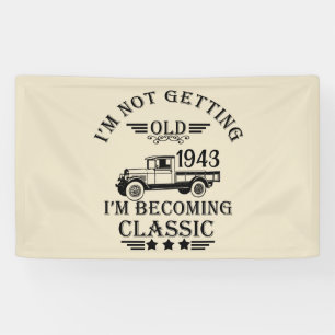 Banderoles Cadeau d'anniversaire vintage personnalisé