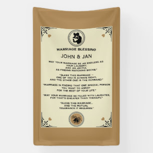 Banderoles Cadeau de bénédiction de mariage
