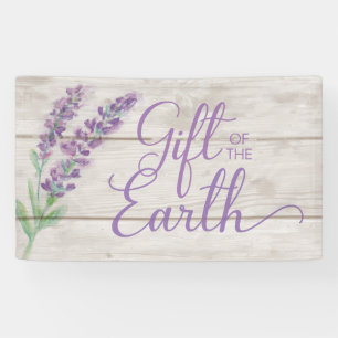 Banderoles Cadeau de lavande et en bois d'huiles essentielles