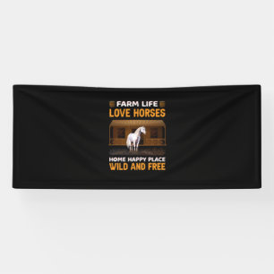 Banderoles Cadeau équestre Farm Life Love Hores