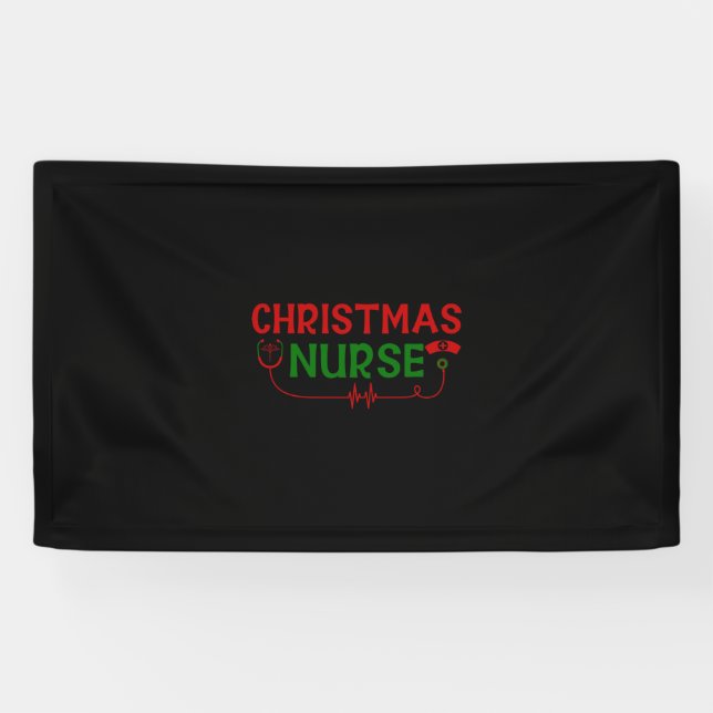 Banderoles Cadeau infirmière | infirmière de Noël (Horizontal)