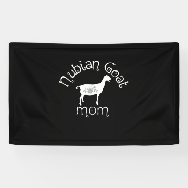 Banderoles Cadeau maman chèvre Nubian (Horizontal)