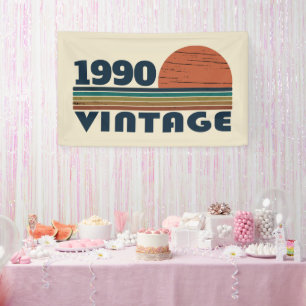 Banderoles Cadeau personnalisé vintage 35e anniversaire