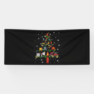 Banderoles Cadeau pompier   Joyeux pompier de Noël Fun