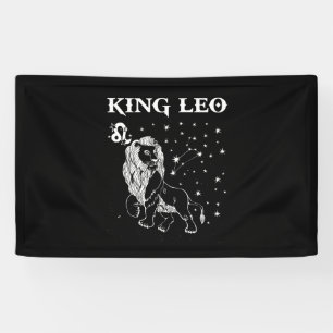 Banderoles Cadeaux d'anniversaire de Leo - King Leo Zodiac