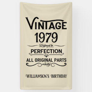 Banderoles Cadeaux de 45e anniversaire vintages personnalisés