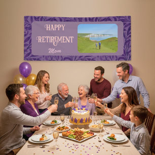 Banderoles Cadeaux Personnalisés de Bonne Retraite pour Maman