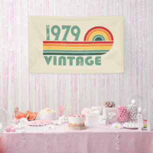 Banderoles Cadeaux personnalisés vintages de 45e anniversaire