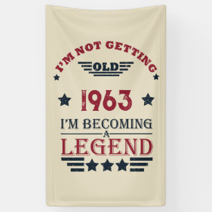 Banderoles Cadeaux personnalisés vintages de 60e anniversaire