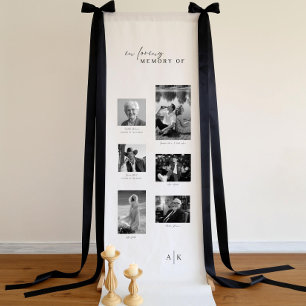 Banderoles Cadre de mariage photo à la mémoire de Mariage Mém