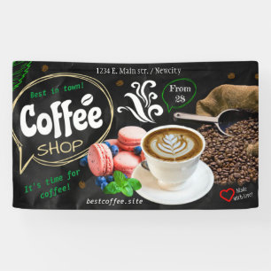 Banderoles café espresso café boissons moderne Business B