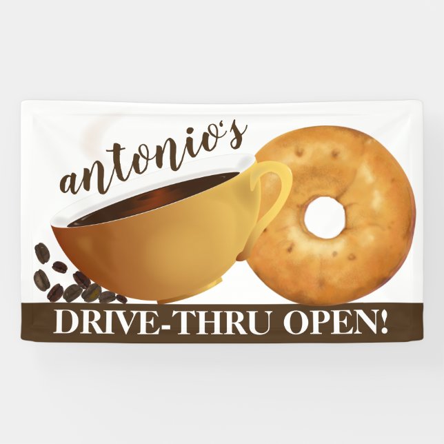 Banderoles Café et Bagel (Horizontal)