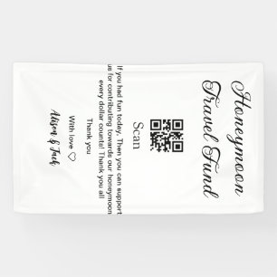 Banderoles Caisse de lune de miel scannez le code QR ajouter