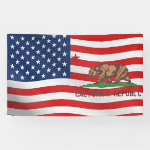 Banderoles Californie République États-Unis Drapeau