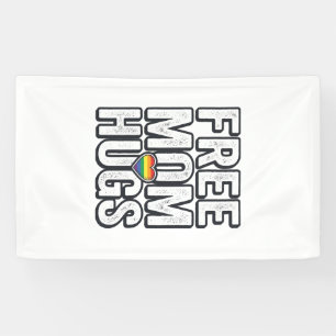 Banderoles Câlins gratuits de maman Fierté Cœur Vintage T-Shi