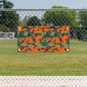 Banderoles Camouflage orange et vert, Militaire, Armée