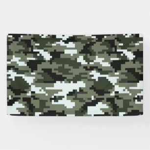 Banderoles Camouflage urbain numérique à 8 bits / Camo