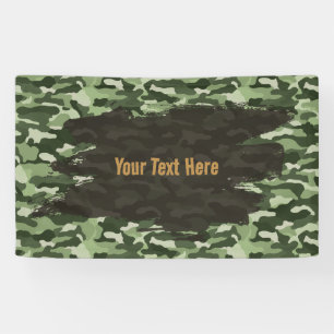 Banderoles Camouflage Vert Personnalisé Résistant